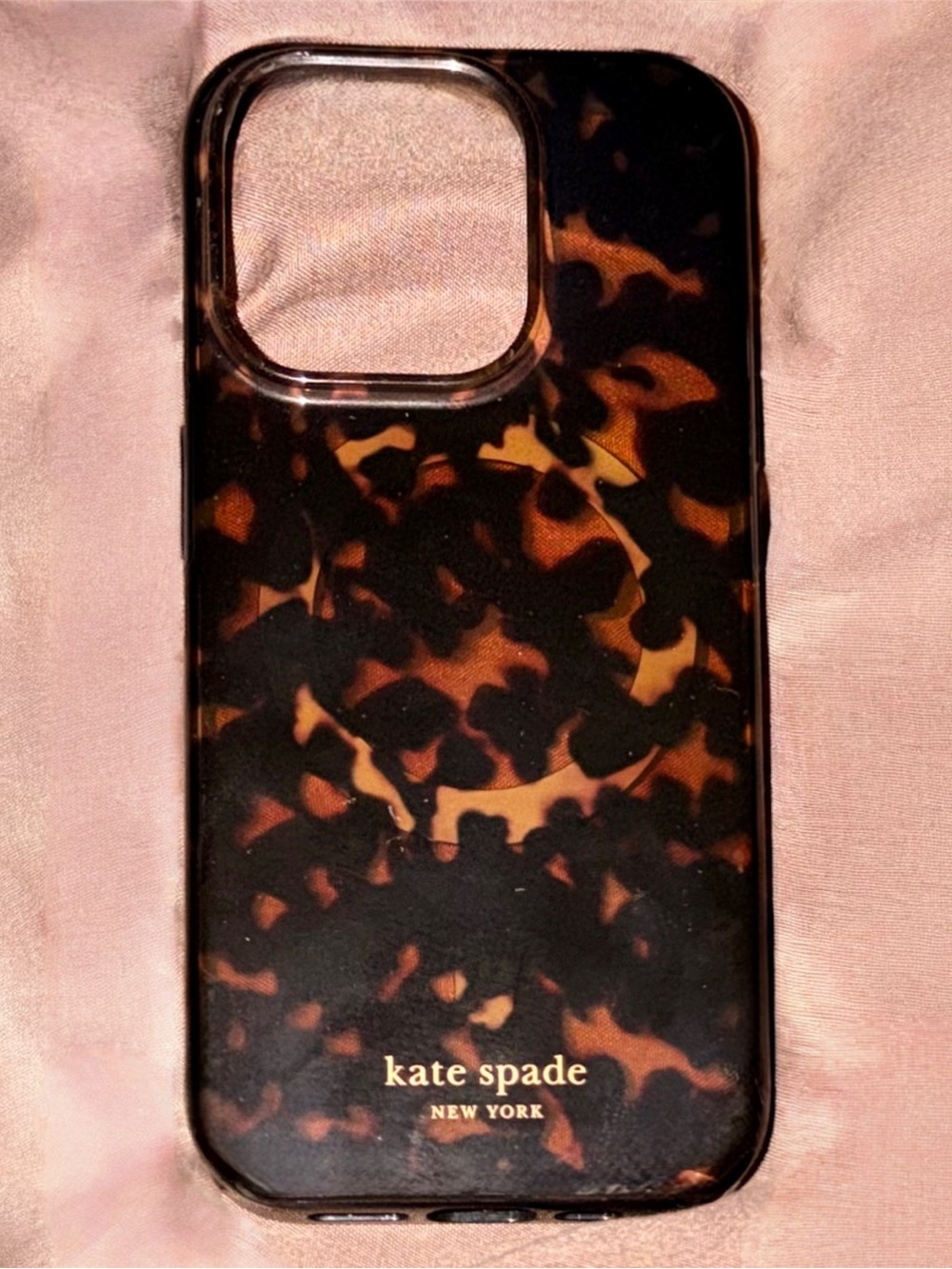 kate spade New York Tortoiseshell Pattern iPhone 15 Pro Phone Case